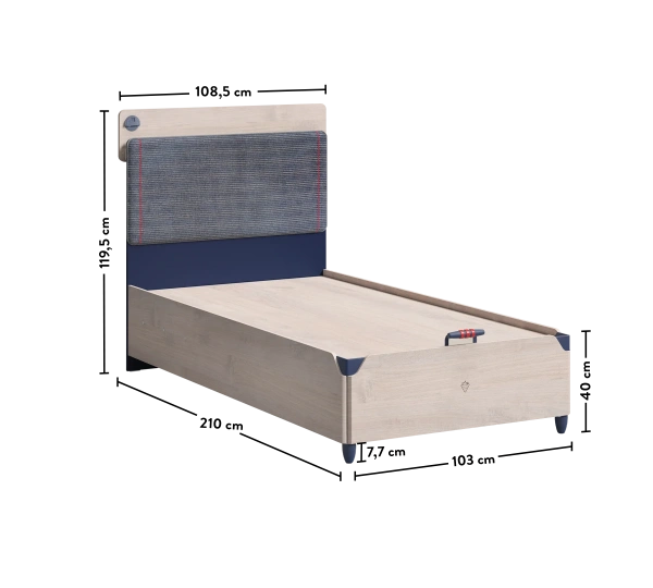 Кровать с подъемным механизмом Trio Line 100x200 Cilek
