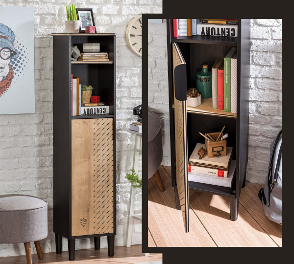 Книжный шкаф Black Cilek