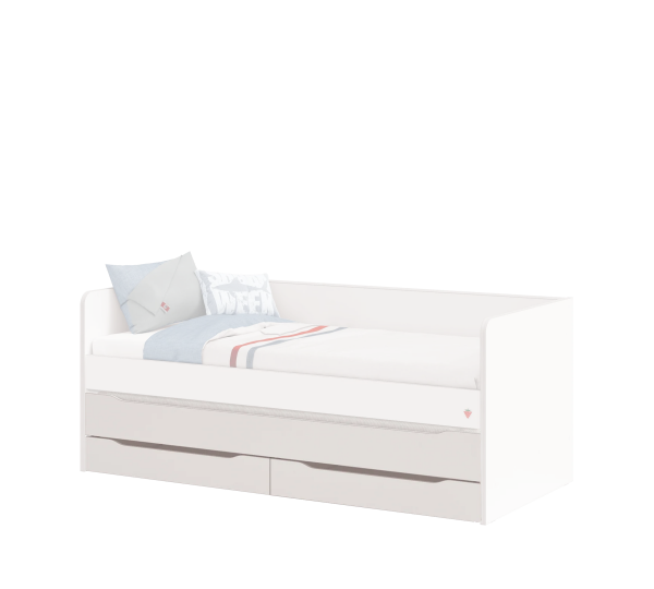 Кровать выдвижная с ящиками Studio White Cilek