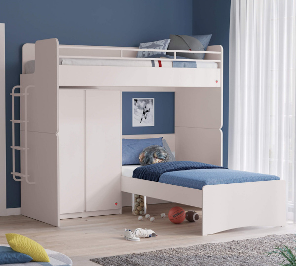 Нижний корпус двухъярусной кровати Studio White Cilek
