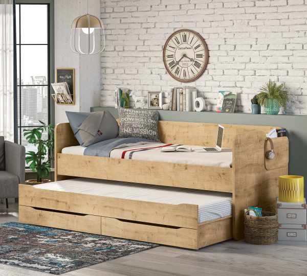 Кровать выдвижная с ящиками Studio Mocha Cilek