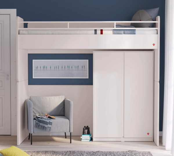 Нижний корпус двухъярусной кровати Studio White Cilek
