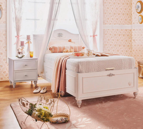Кровать с подъемным механизмом Romantic , 120х200 Cilek