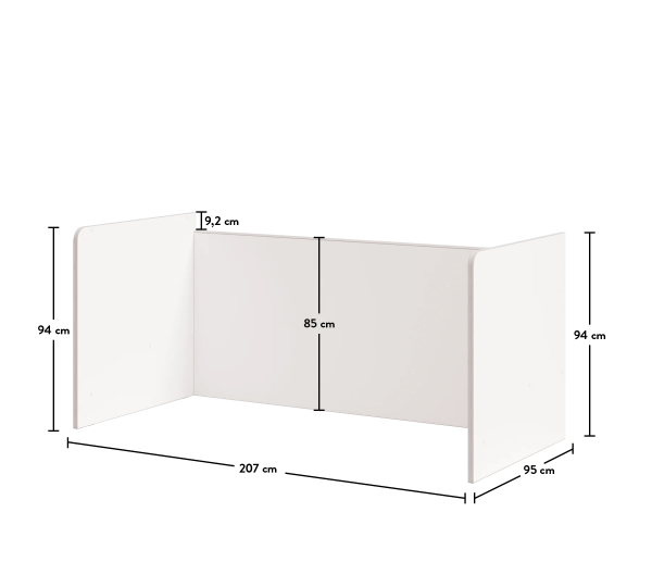 Нижний корпус двухъярусной кровати Studio White Cilek