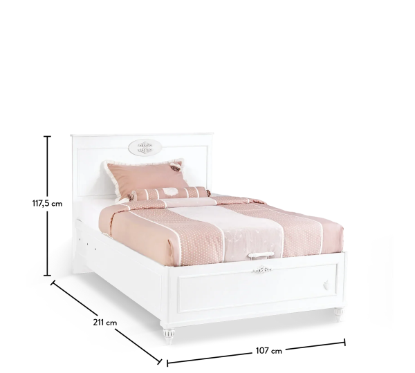 Кровать с подъемным механизмом Romantica, 100х200 Cilek