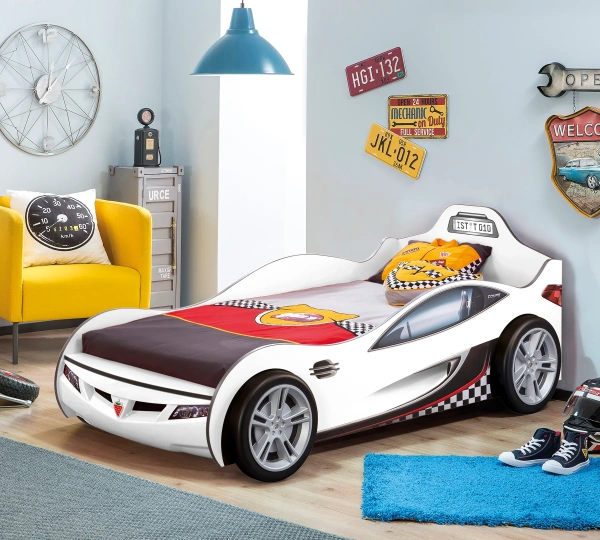 Кровать машина COUPE, белый Cilek